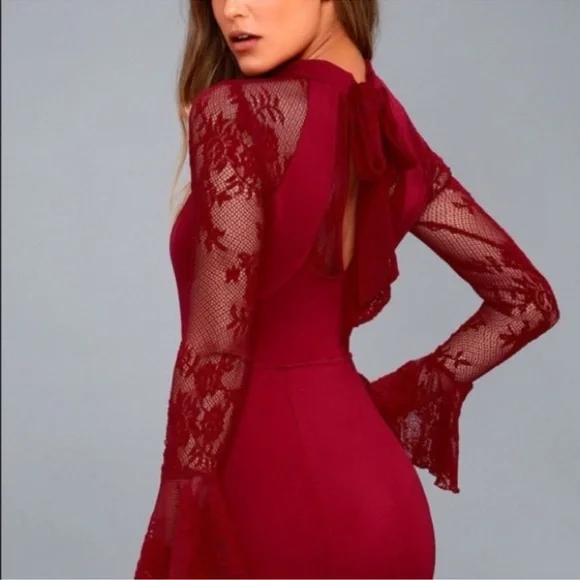 Free People Red It's Now or Never Illusion
Mini Dress Small - Picture 4 of 11